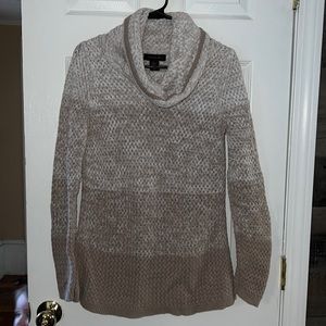 Tahari Knit 100% Cotton Cowl Neck Sweater Size Medium